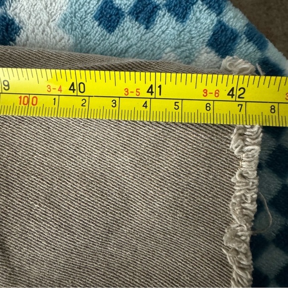 Hollister Womens Ultra High Rise Dad Jeans Patchwork Tan Chocolate Brown Size 25 - Picture 6 of 8